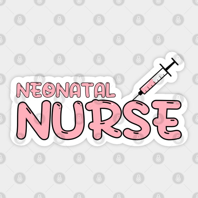 Neonatal Nurse Red Sticker by MedicineIsHard